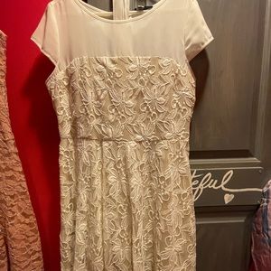 Ivory and cream lace. Never worn